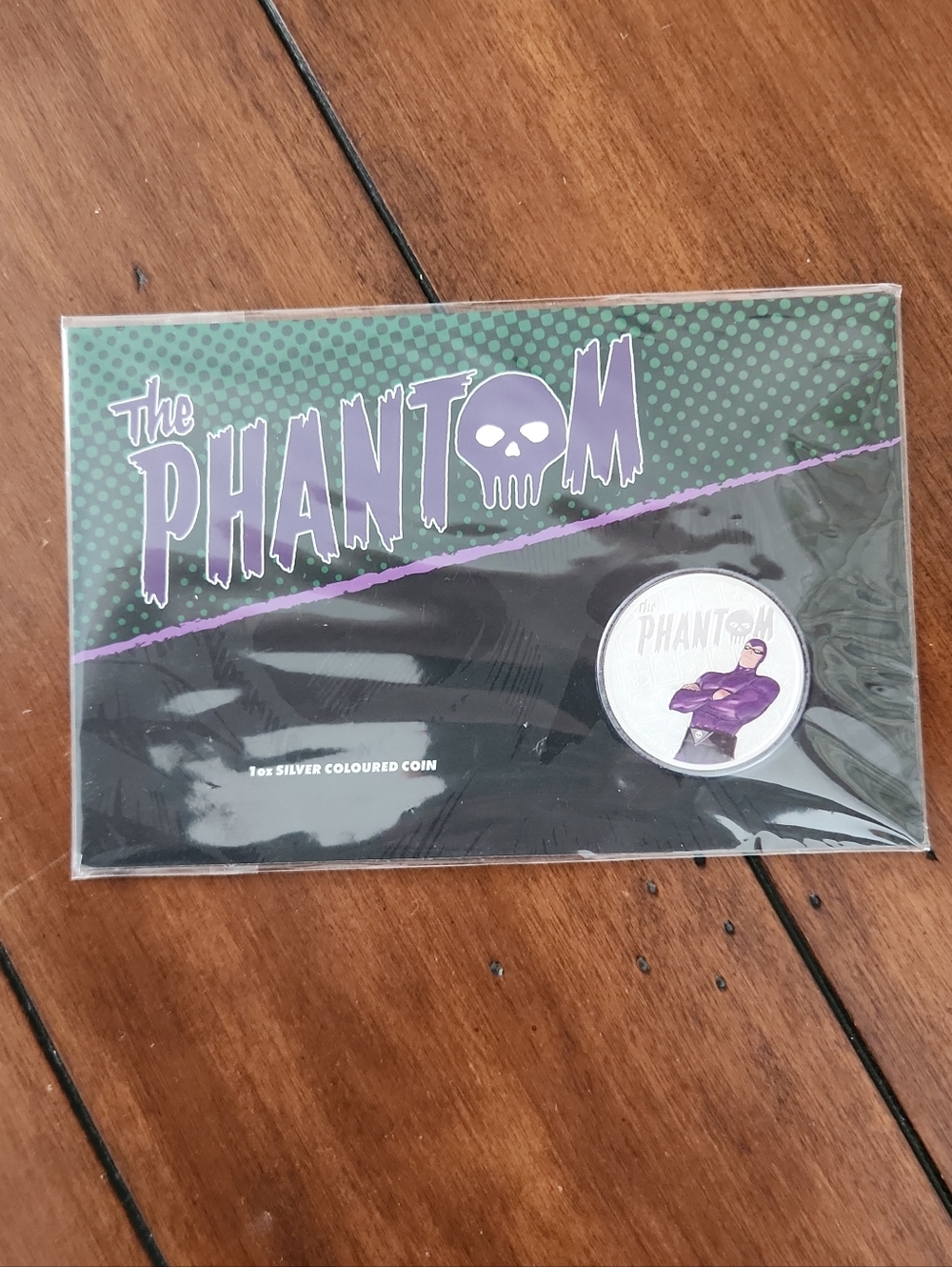 2023 tuvalu the phantom 1 oz .9999 silver Colorized coin in Card